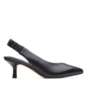 Clarks Violet55 Askılı Kadın Topuklu Ayakkabı Siyah | CLK620FVS