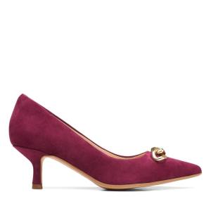 Clarks Violet55 Trim Kadın Topuklu Ayakkabı Pembe | CLK059RKJ
